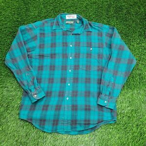 Vintage 90s American Eagle Plaid Shirt Medium 22x30 Baggy